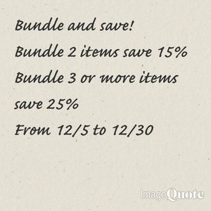Bundle and save
